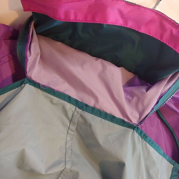 Vintage 90s Nascar Est.1947 Mens S Medium Jacket Windbreaker Purple Hooded Zip - Picture 12 of 12